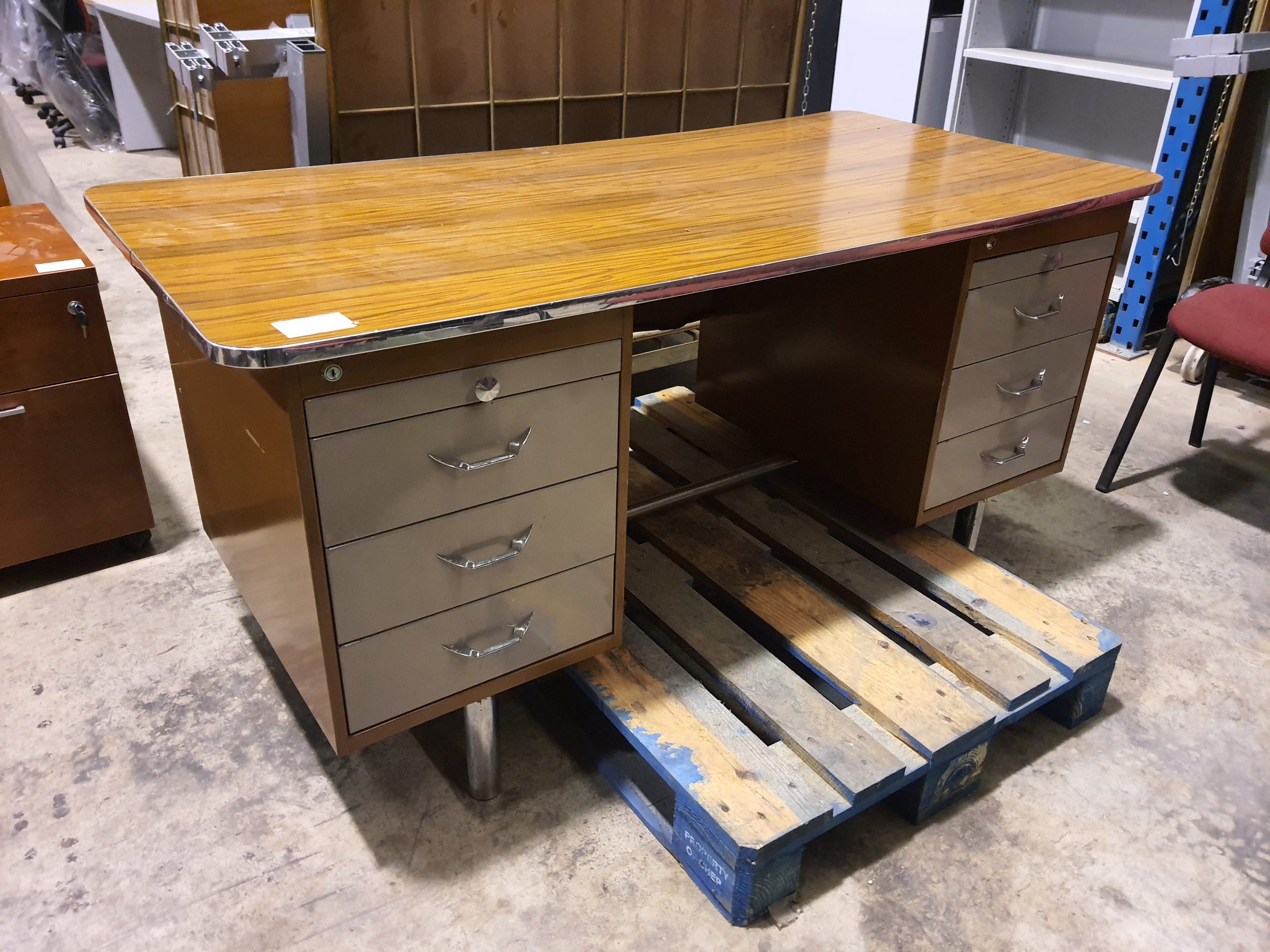 Mesa oficina vintage 160 cm – Lambert ocasión